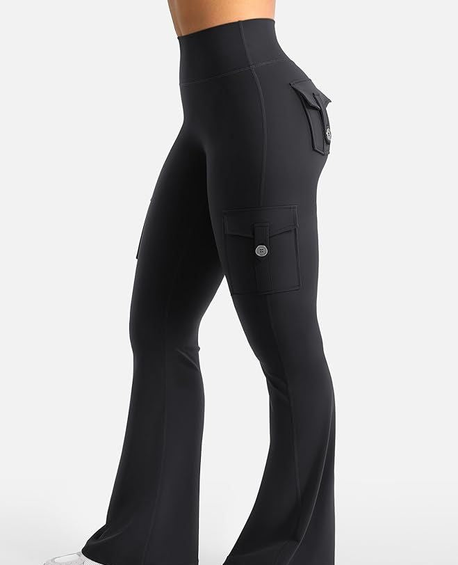 Wine Active Flare Jogger with Pockets