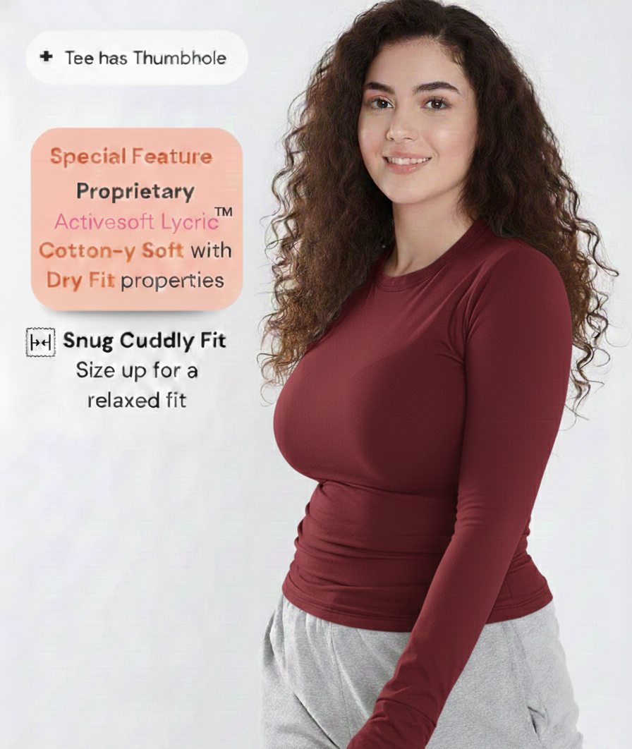🤍Wine Cuddle Top | Soft-Fit Everyday Comfort Top