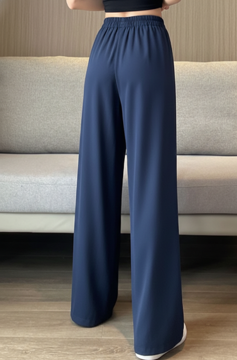 Beige korean straight fit pants