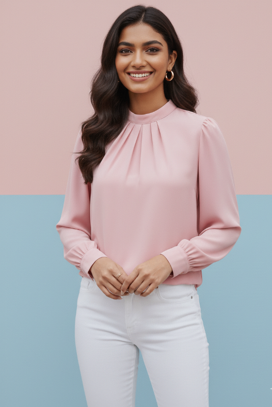 Black everyday office Full Sleeve Top | Timeless Elegance, Everyday Comfort