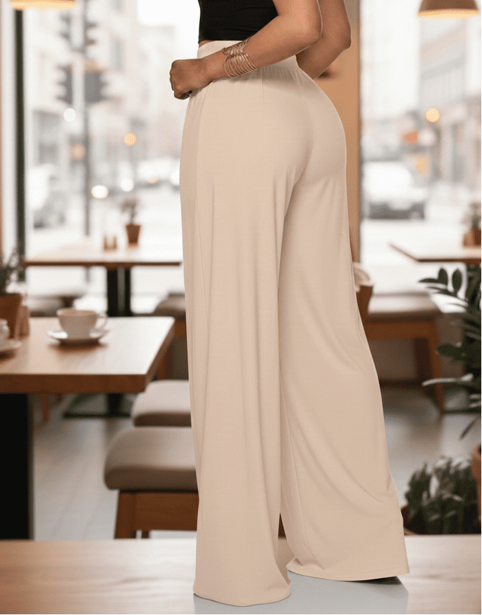 PEACH PLEATED SALWAR STYLE LYCRA BOTTOM