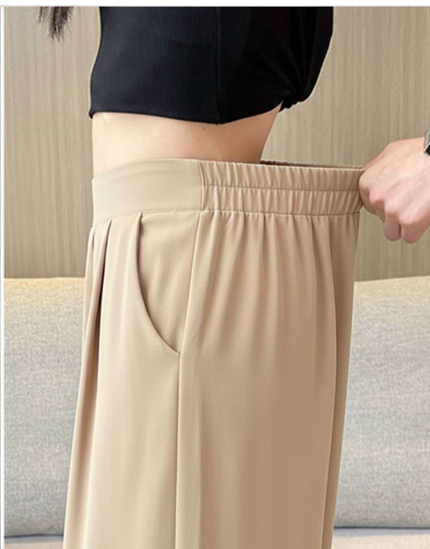 Navy korean straight fit pants