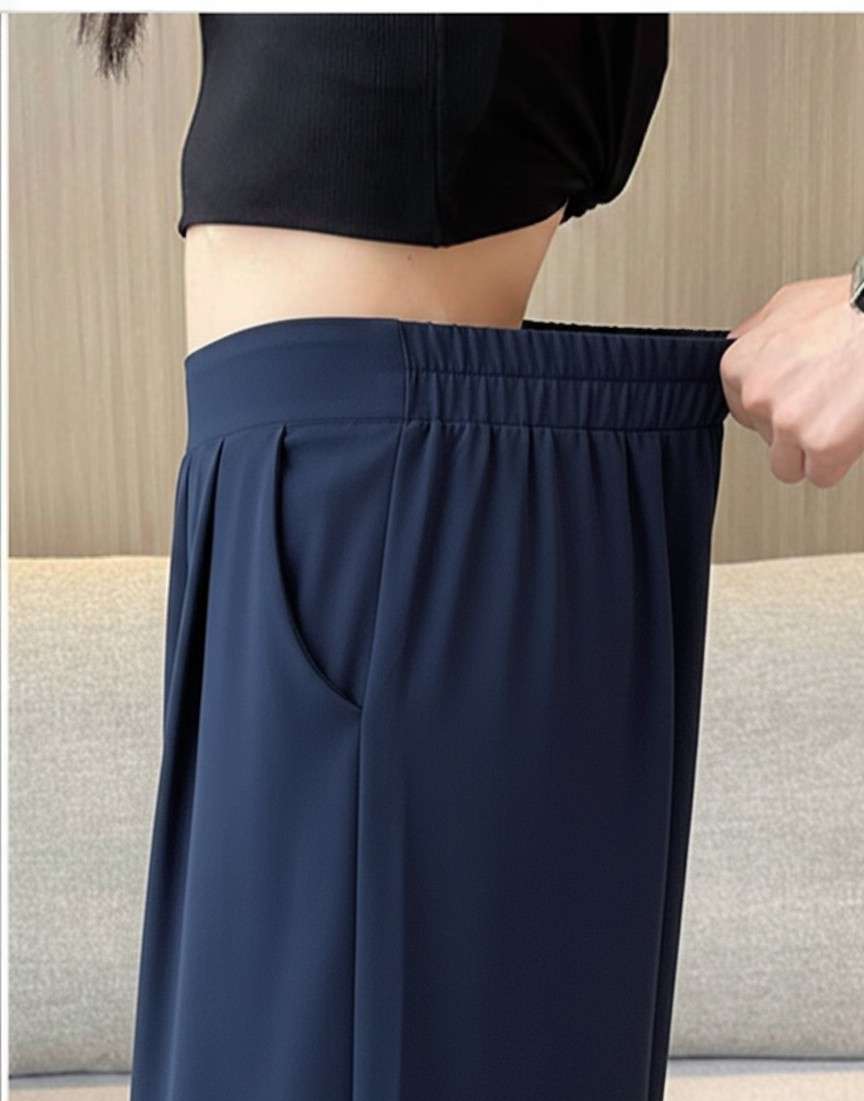 Teal korean straight fit pants