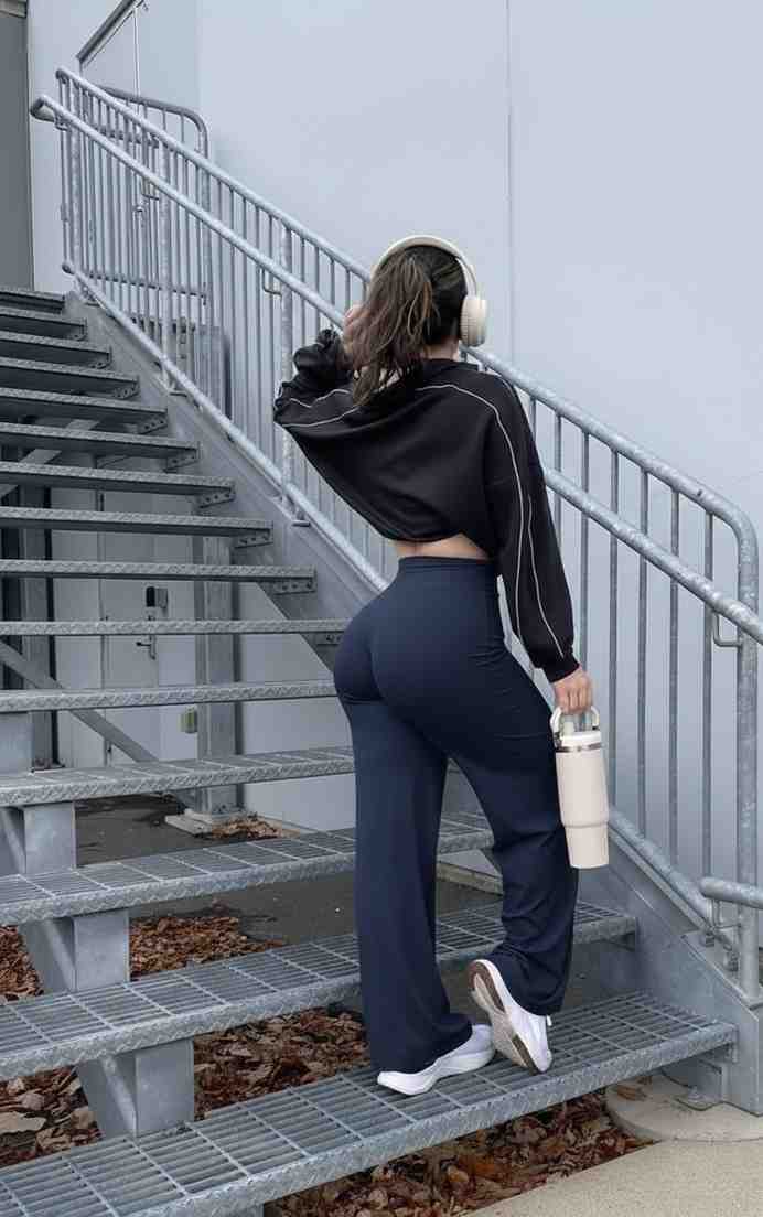 Beige Straight Fit Active Pants | Ultra-Flexible High-Waist Athleisure