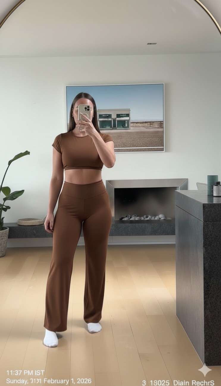 Black Straight Fit Active Pants | Ultra-Flexible High-Waist Athleisure