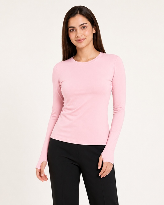 PREMIUM Baby Pink Cuddle Top| Soft-Fit Everyday Comfort Top (super soft)