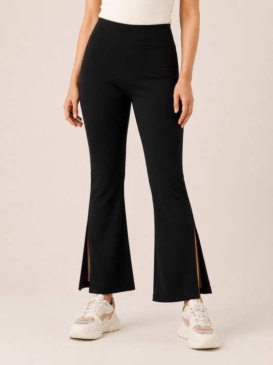 BLACK MoveEase active Slit Flare Pant