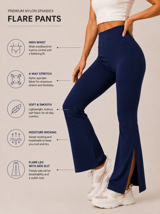 NAVY MoveEase active Slit Flare Pant