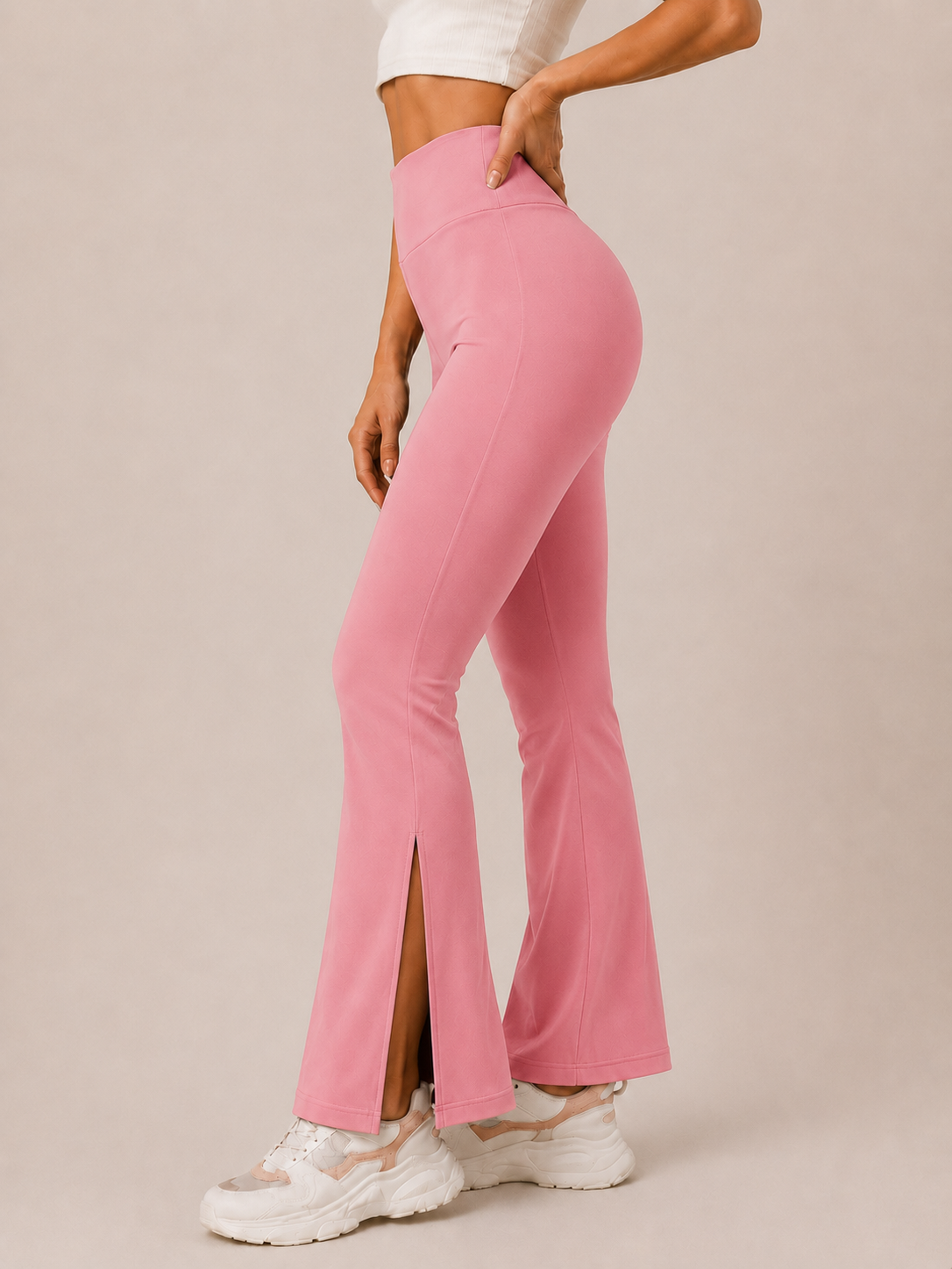 ROSE PINK MoveEase active Slit Flare Pant