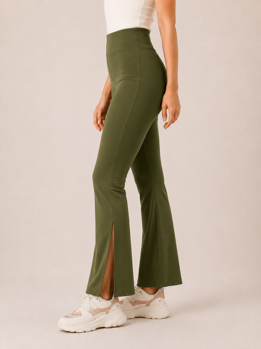 OLIVE  MoveEase active Slit Flare Pant
