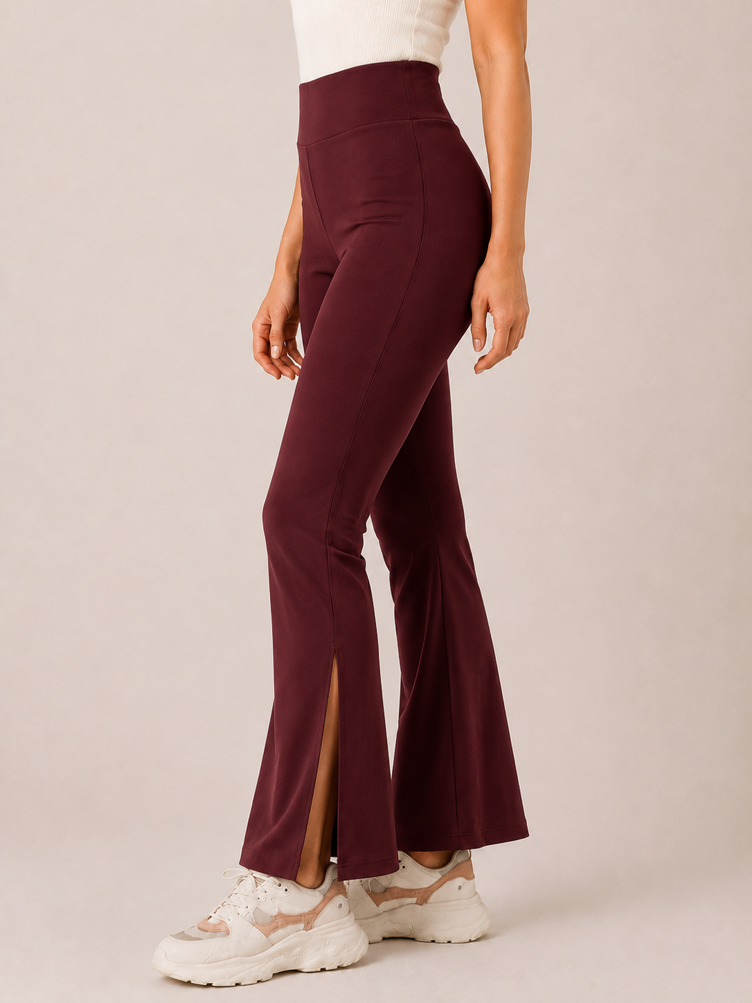 WINE MoveEase active Slit Flare Pant