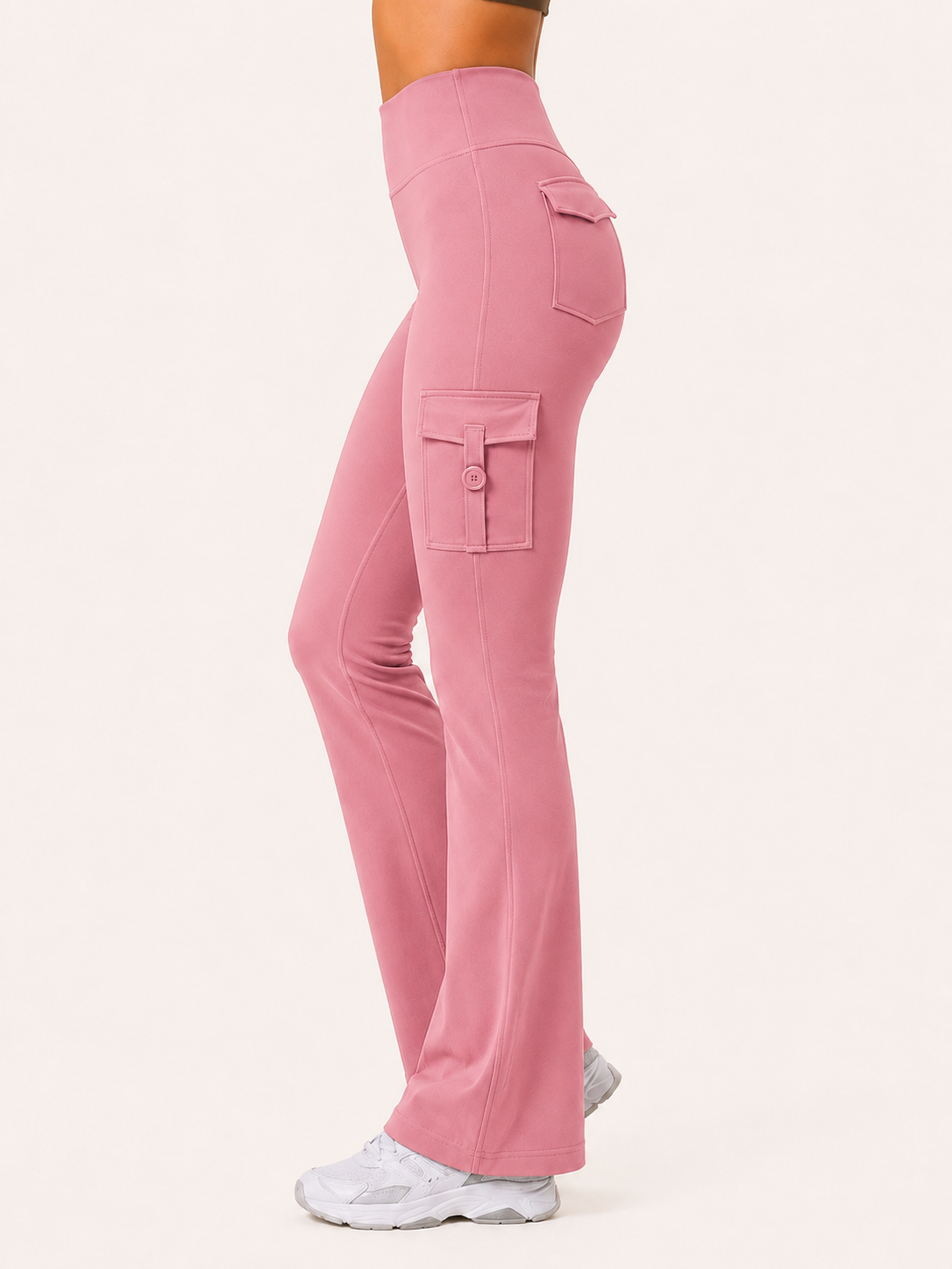 Rose pink Active Flare Jogger with Pockets