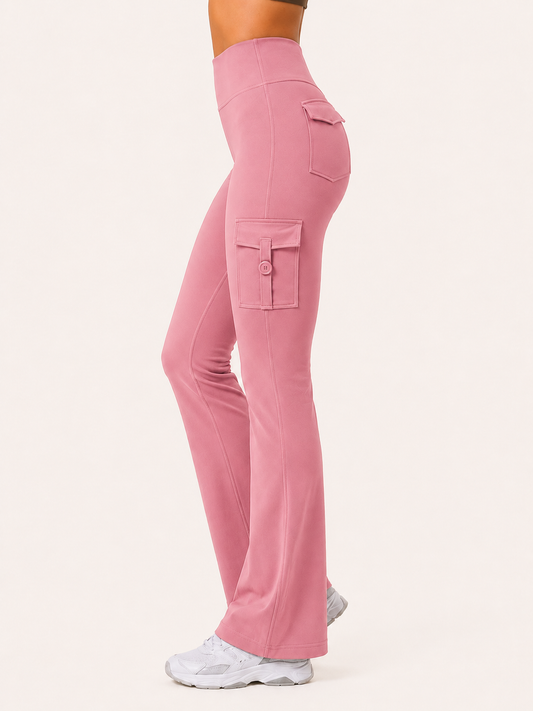 Rose pink Active Flare Jogger with Pockets