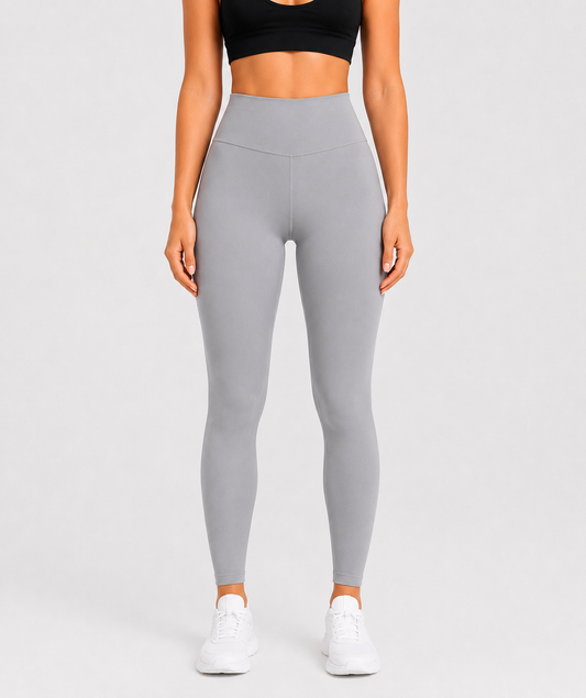 Grey High-Waist No side seam ultra soft Gym Leggings