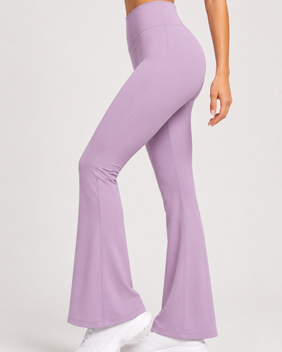 Lavender Flare Pants – Stretchable Bootcut Gym & Athleisure Leggings