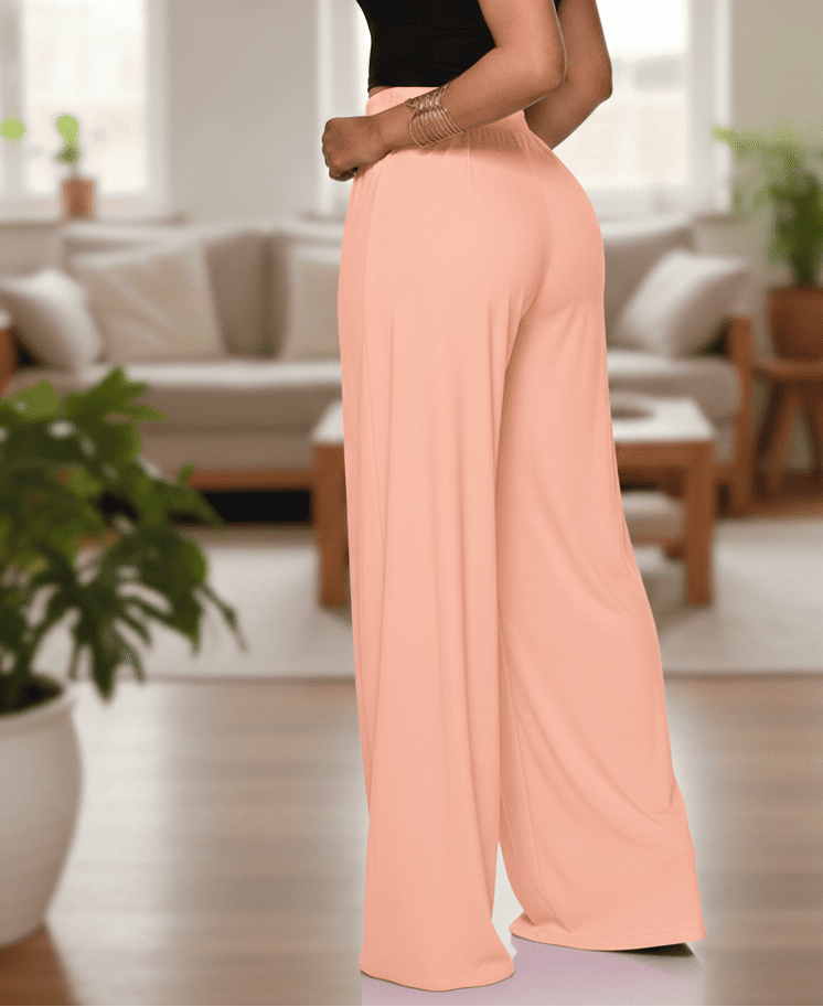 BLACK PLEATED SALWAR STYLE LYCRA BOTTOM