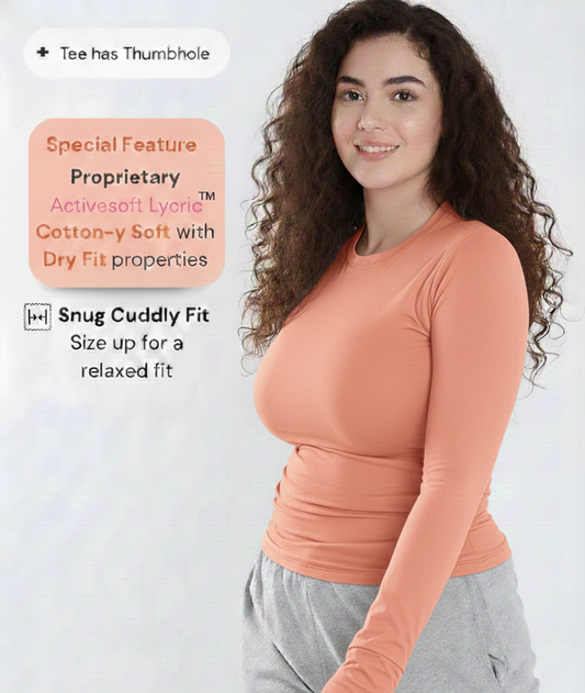 🤍Peach Cuddle Top | Soft-Fit Everyday Comfort Top
