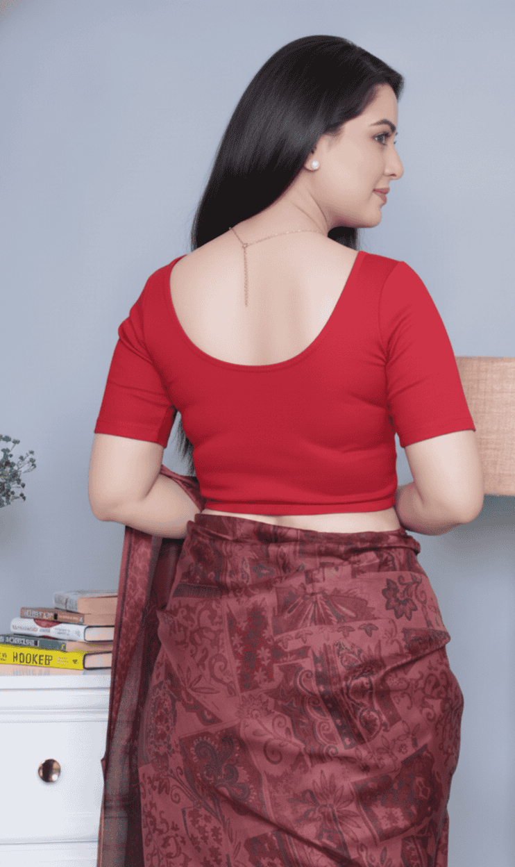 Mustard Rib blouse( made from cotton lycra)