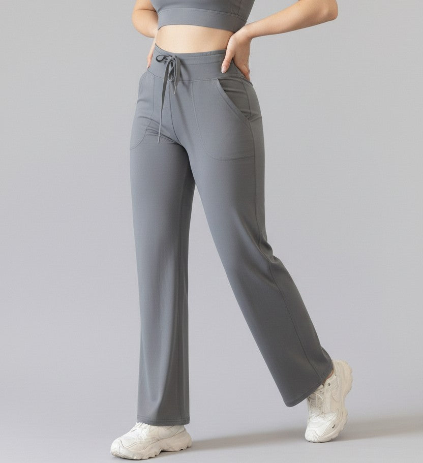 5-Pack Relaxed Fit Active Pants for Women ( Grey, beige, lavender, wine, black)