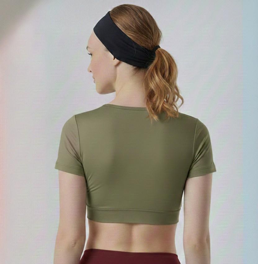 Lavender Athletic Crop Top | Performance Fit Activewear
