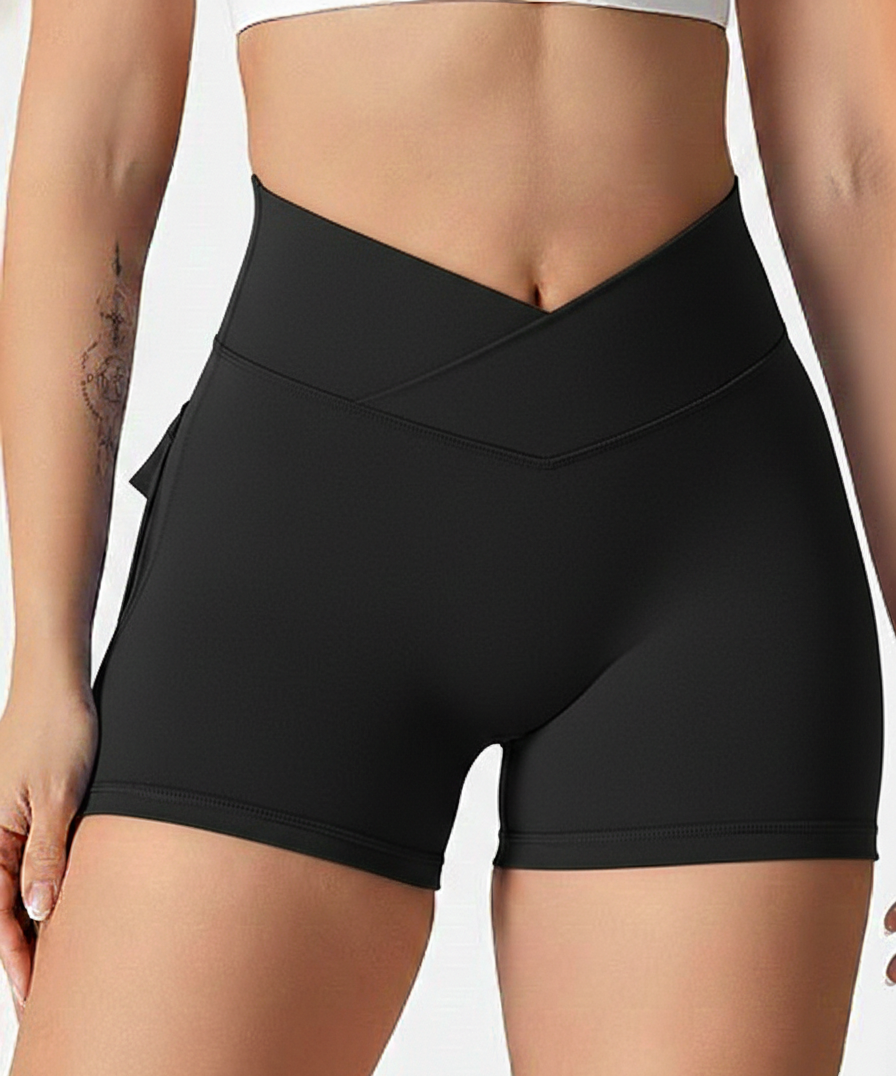 Black athletic shorts